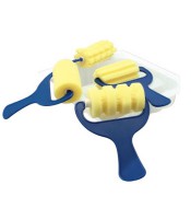 Rouleaux mousse fantaisie 70mm lot de 4 R.1354