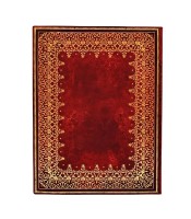 Carnet 90x140mm couverture rigide ligné ancien cuir 176p R.PB9923-9