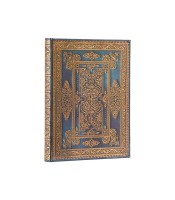 Carnet 125x180m couverture rigide ligné bleu luxe 144p R.PB9591-0