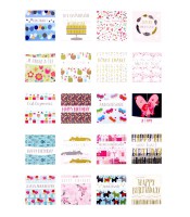Carte fantaisie reflets diverses R.1116