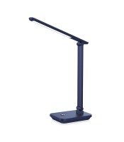 Lampe de bureau LED rechargeable USB bleue