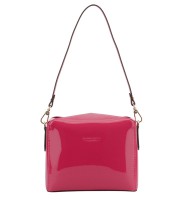 Sac porté épaule 19x15x6cm Cassetta vernis coloris ass R.86001ASS