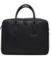 Porte documents 38x28x10.5cm Corso cuir noir R.64125