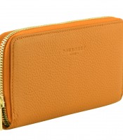Portefeuille zippé 19x9.5x2cm Club cuir coloris assortis R.78115