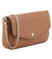 Pochette avec chaîne 21.5x13x3cm Club cuir coloris assortis R.78130
