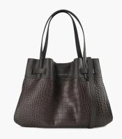 Sac MM 27x19x14.5cm Blossom croco marron R.20186