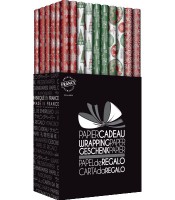 Rouleau papier cadeau 0.70x2m luxe noël R.LN2M