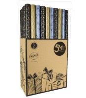 Rouleau papier cadeau 0.70x5m Luxe permanent extra long R.LP5M
