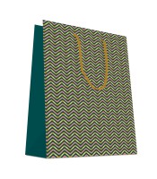 Sac cadeau cabas 26x13x32cm noir or R.7328BL