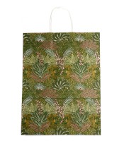 Sac cadeau cabas 32x15x42cm doré pétales R.7514BLPF3