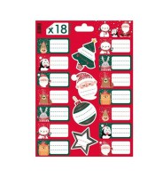Stickers 18x25cm Noël coloris assortis R.23STICKN