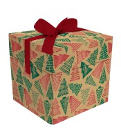 Boîte cadeau 15x15x15xm Noël carton R.9330POPM