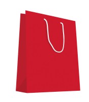 Sac cadeau cabas 12x7x15cm rouge R.100UBS