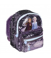 Sac à dos petit modèle Reine des Neiges pailletté rose/violet R.DOE-3