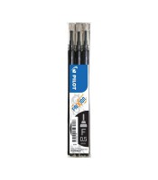 Recharge Frixion 0.5mm noir point Set de 3 BLS-FRP5-B-S3