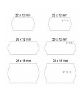 Etiquettes 26x16R blanche rouleau de 1000 étiquettes R.2616R BP10