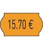 Etiquettes 26x12 orange rouleau de 1400 étiquettes R.2612SFP15AR