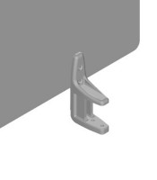 Support pour cloisonnette aluminium