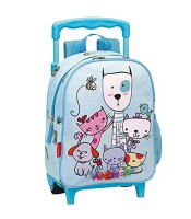 Trolley petit modèle chats bleu R.58230