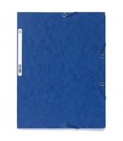 Chemise à élastique 3 rabats bleu carte 400g R. 55502E