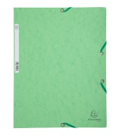 Chemise à élastique 3 rabats vert tilleul carte 400g R.55513E