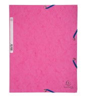 Chemise à élastique 3 rabats fuchsia carte 400g R.55520