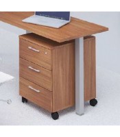 Retour OFFIDEA noyer canaletto pied tube L80 x P60 