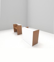Comptoir L128 x P64 x H113 OFFIDEA noyer canaletto  