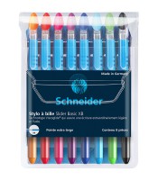 Stylo bille Slider basic XB col. pochette x8 R.151279 XXX