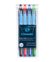 Stylo bille Slider basic XB pochette x4 R.151282   XXX