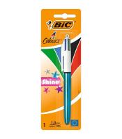 Stylo bille 4 couleurs shine blister R.902126 