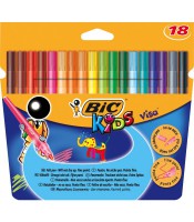 Feutres pointe fine boîte de 18 kids visa R.8886811