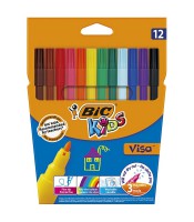 Feutres pointe fine boîte de 12 kids visa R.8886956