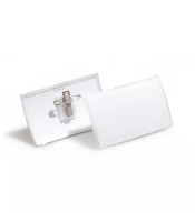 Badge double attache pince + épingle 40x75mm R.1456112 IDC 40.3