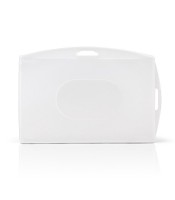Badge rigide 96x64mm acryli horizontal double carte R.1454310 IDS79 H