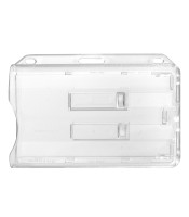 Badge rigide 96x64mm cristal horizontal R.1454112 IDS78H