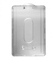 Badge rigide 96x64mm cristal vertical R.1454113 IDS78V