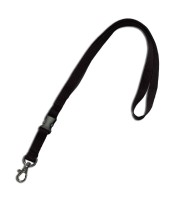 Cordon à mousqueton 43cm noir boucle détachable/crochet R.1437366