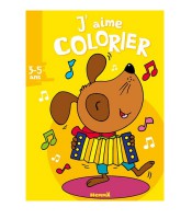 Hemma - J'aime colorier chien A4 24 pages 3-5 ans