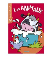 Hemma - Je colorie la nature -les animaux - vache A4 24 pages 3-5 ans