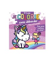 Hemma - Je colorie sans deborde - féés et licornes A4 24pages 2-4 ans