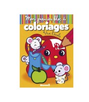 Hemma - Mon premier bloc de coloriages souris A5 16 pages