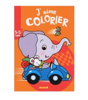Hemma - J'aime colorier éléphant 24 pages 3-5 ans