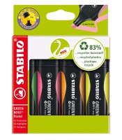Surligneur 4 couleurs Green boss en blister de 4 R.6070/4