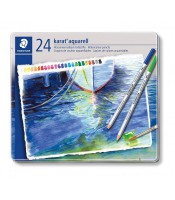 Crayons couleur boîte de 24 métal karat aquarelle  R.125 M24