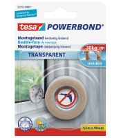 Adhésif double face transparent 1.50m x19mm blister R.55743