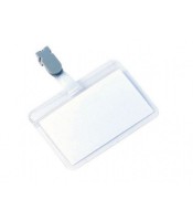 Badge plastifiable 104x74mm avec clips boîte de 10 R.11130XXX