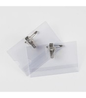 Badge avec pince 90x60mm paquet de 10 R.11206XXX