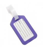 Etiquettes à bagages plastifiable avec cordon 40x165mm paquet de 4XXX