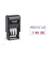 Dateur printy 4850 date 3.8mm + texte " Reçu le " bicolore R.76653